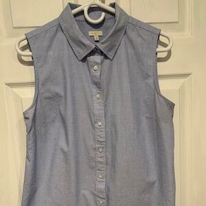 Talbots Light Blue Sleeveless  Blouse